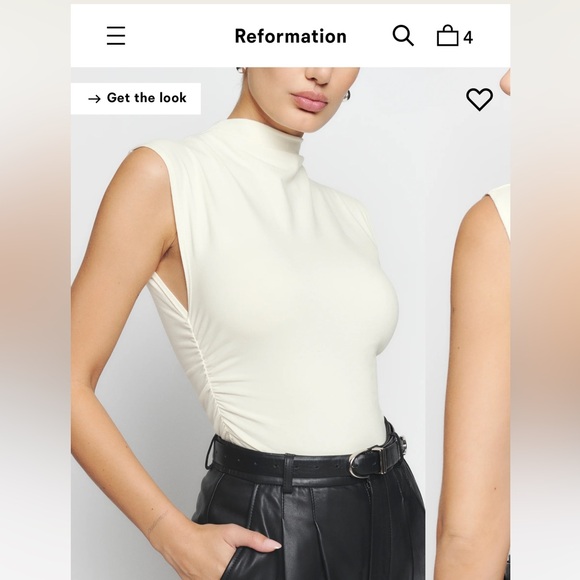 Reformation Lindy knit top size m - Picture 2 of 5